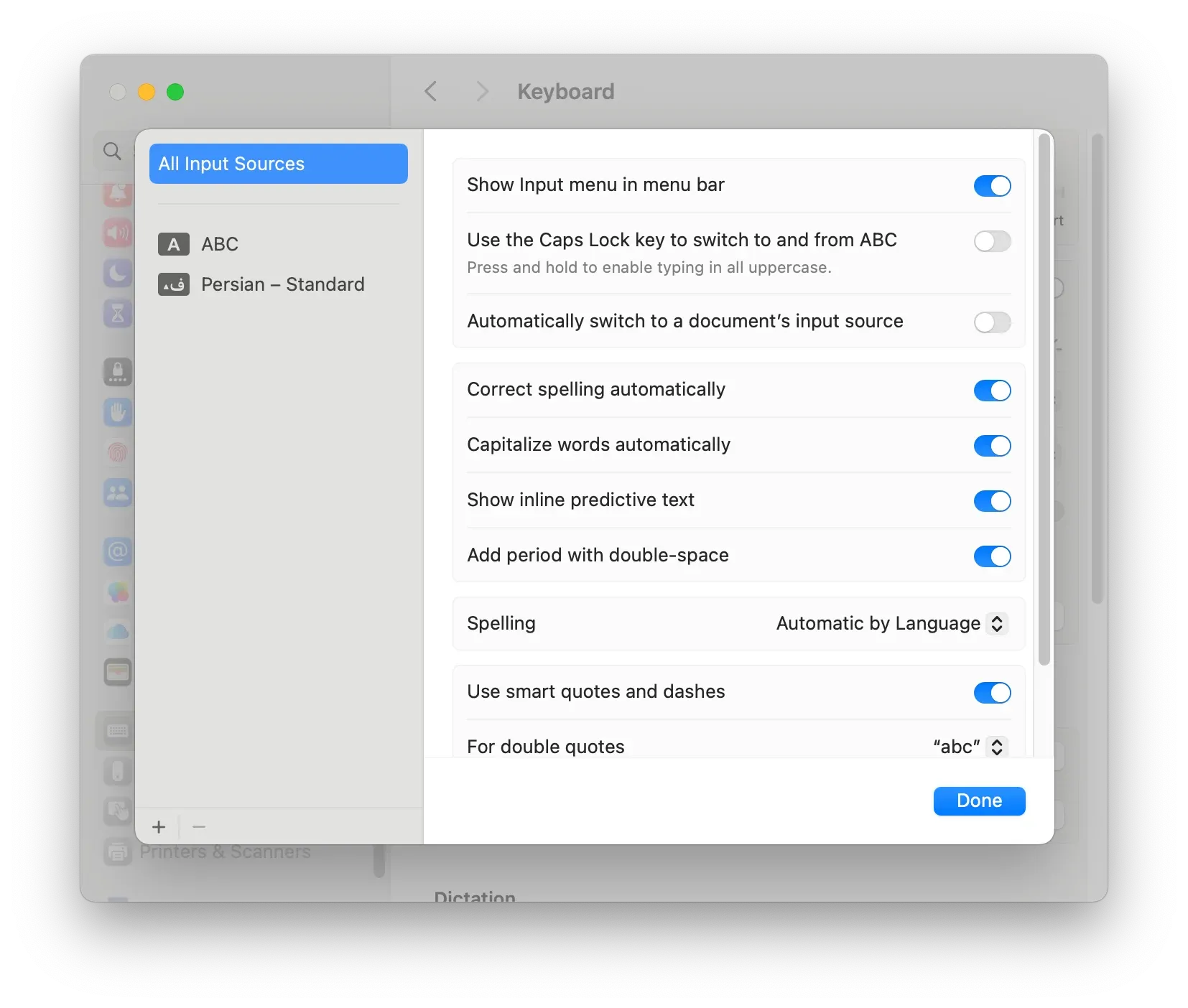  مراحل تغییر زبان کیبورد در مک بوک